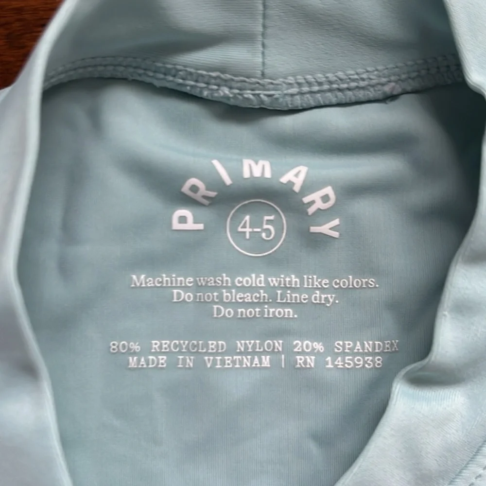 Primary Sz 4-5 long sleeve Rashgauard in “Pool” - Picture 2 of 3